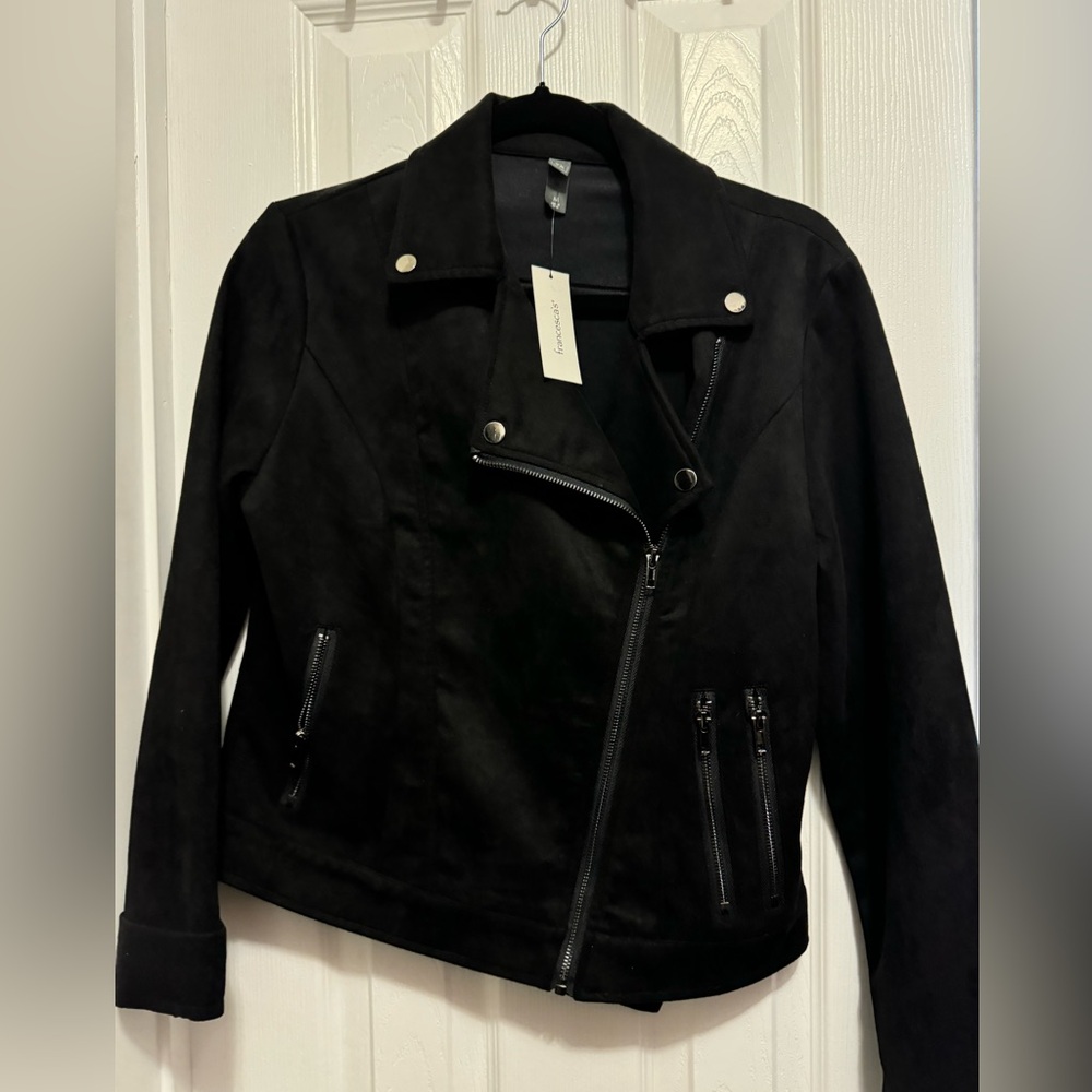 Francesca’s Black suede jacket